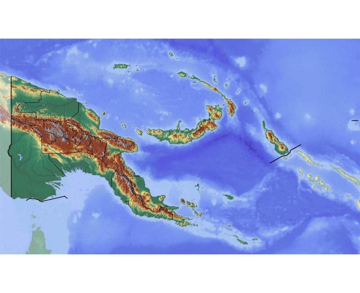 papua guinea e re harta topografike