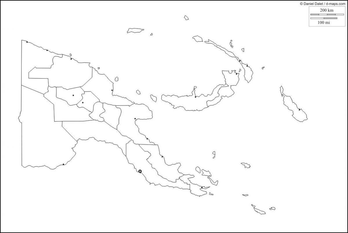 harta e papua guinea e re hartën skicë