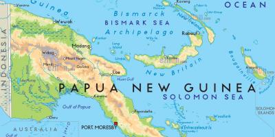 Harta e kryeqyteti i papua guinea e re