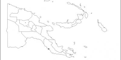 Harta e papua guinea e re hartën skicë