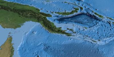 Harta e satelitore harta e papua guinea e re